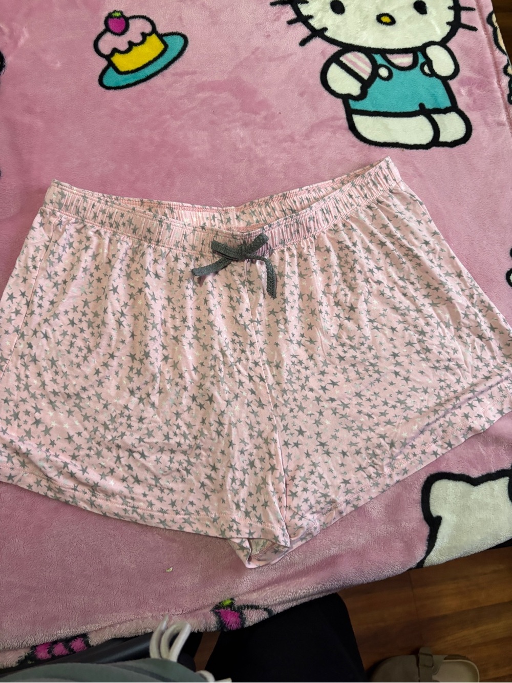 Women's Pink Star Print Lounge Shorts